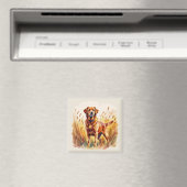 Fuchsroter Labrador Retriever Hund Magnet (In Situ (Geschirrspüler))