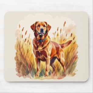 Fuchsroter Labrador Retriever Hund Mousepad