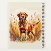 Fuchsroter Labrador Retriever Hund Planer (Rückseite)