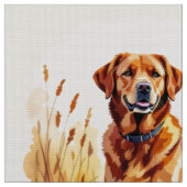 Fuchsroter Labrador Retriever Hund Stoff (Nahaufnahme)