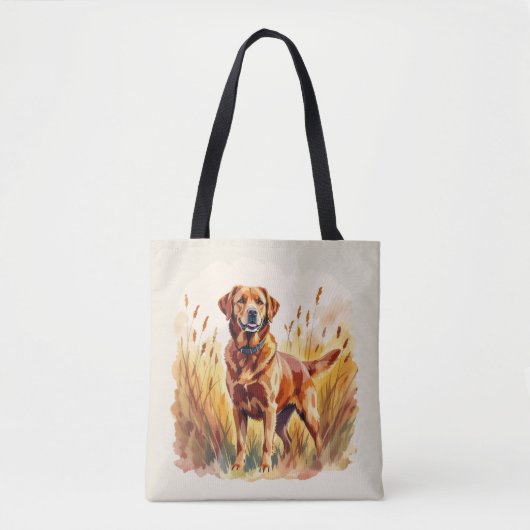 Fuchsroter Labrador Retriever Hund Tasche (Vorderseite)