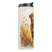 Fuchsroter Labrador Retriever Hund Thermosbecher (Nach links gedreht)