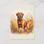 Fuchsroter Labrador Retriever Hund Visitenkarte (Vorderseite)