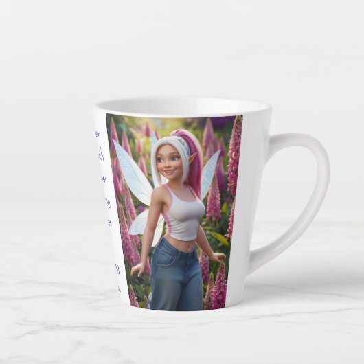 Fuchsschwanz-Blumenfee Milchtasse (Rechts)