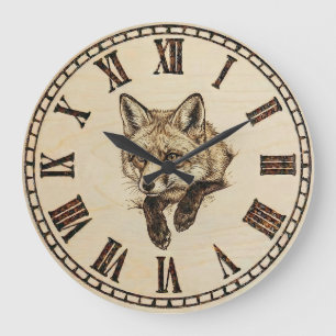 Fuchswanduhr Große Wanduhr