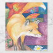 Fuchsweinetikett Weinetikett (Einzelnes Label)