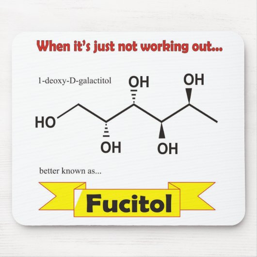Fucitol Bio Molekül Mousepad (Vorne)