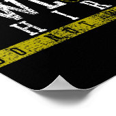 Fucky Bowling Shirt Player Bowlers Button Geschenk Poster (Ecke)