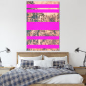 Fucshia Modernised Version von St. James's Street Leinwanddruck (Insitu (Schlafzimmer))