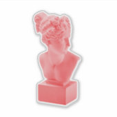 Fucsia Venus Bust Aufkleber (Vorderseite)