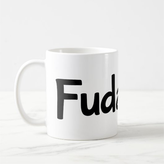 Fudanshi Simple Black Slogan Kaffeetasse (Links)