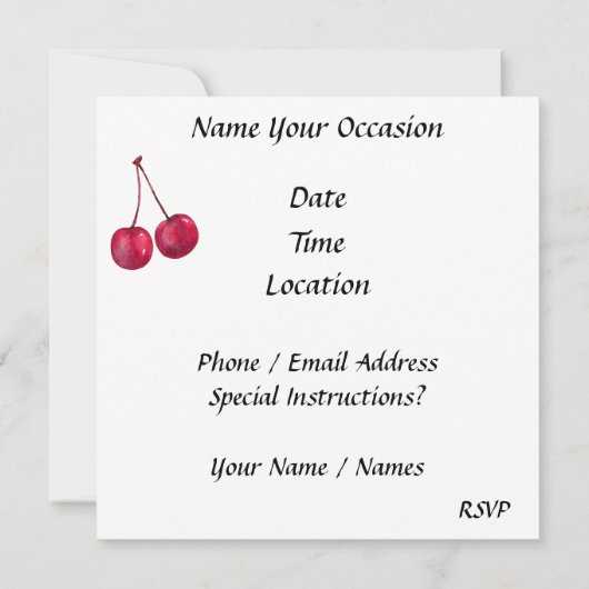 Fudge Brownie und Eiscreme Einladung (Rückseite)