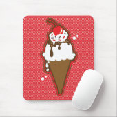 Fudge-Eiscremebecher Mousepad (Mit Mouse)