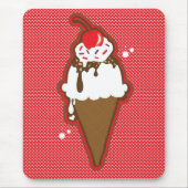Fudge-Eiscremebecher Mousepad (Vorne)