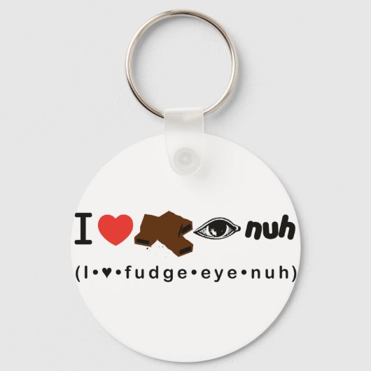 Fudge Eye Nuh Schlüsselanhänger (Vorderseite)