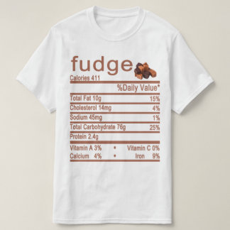 Fudge Nutrition Facts-Label T-Shirt