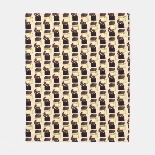 Fudge Stack Confection Confectionery Candy Süßigke Fleecedecke (Vorderseite)