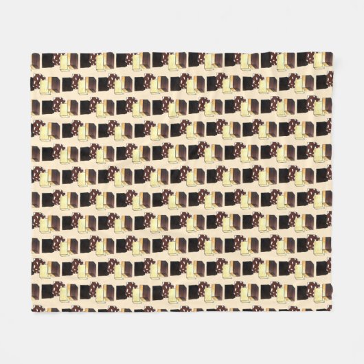 Fudge Stack Confection Confectionery Candy Süßigke Fleecedecke (Vorderseite (Horizontal))