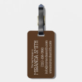 Fudge Stack Confection Confectionery Candy Süßigke Gepäckanhänger (Rückseite vertikal)