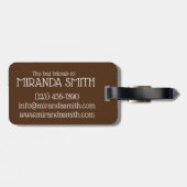 Fudge Stack Confection Confectionery Candy Süßigke Gepäckanhänger (Rückseite horizontal)