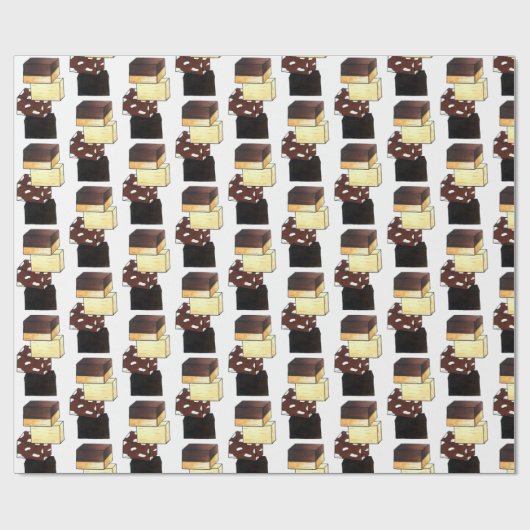 Fudge Stack Confection Confectionery Candy Süßigke Geschenkpapier (Flach)