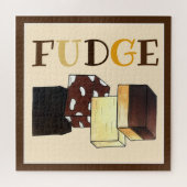 Fudge Stack Confection Confectionery Candy Süßigke Puzzle (Horizontal)