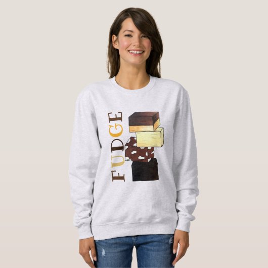 Fudge Stack Confection Confectionery Candy Süßigke Sweatshirt (Vorne ganz)