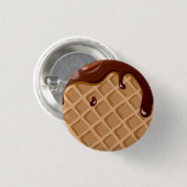 Fudge-Waffel-Kegel Button (Vorne & Hinten)