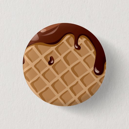 Fudge-Waffel-Kegel Button (Vorderseite)