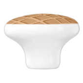 Fudge-Waffel-Kegel Keramikknauf (Seitenansicht)