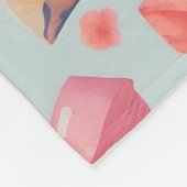 Fudge Watercolor Personalisiertes Muster Fleecedecke (Ecke)