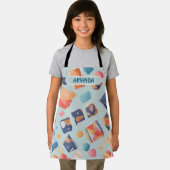 Fudge Watercolor Personalisiertes Muster Schürze (Insitu)