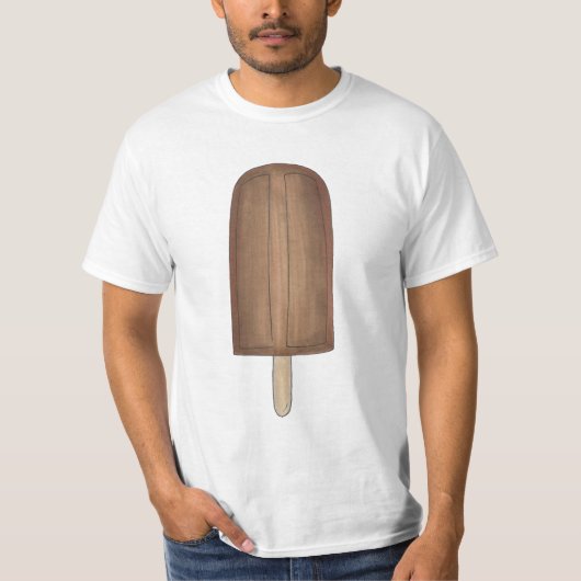 Fudgesicle Chocolate Popsicle Popsicles T-Shirt (Vorderseite)