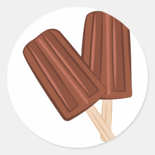 Fudgesicle Runder Aufkleber