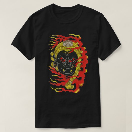 Fudo Myoo Tattoo-Design Flash T-Shirt (Design vorne)