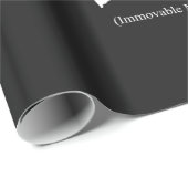 "Fudoshin" japanisches Kanji, das unbeweglichen Geschenkpapier (Rolleneckpunkt)