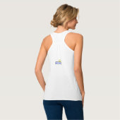 "Fudsy Faces", Behalt es einfach, Racerback Tank T Top (Rückseite Vollansicht)