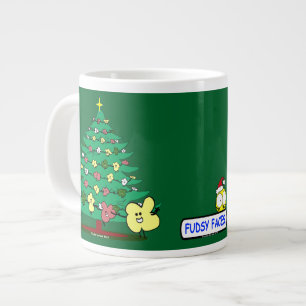 "Fudsy Faces", Frohe Weihnachtsfeier und Baum Jumbo-Tasse