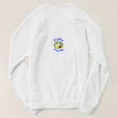 "Fudsy Faces", Happy Holly Christmas, Sweatshirt T-Shirt (Design Rückseite)
