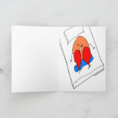 "Fudsy stellt", erhalten gut, Gruß-Karte gegenüber Karte (Innenseite)