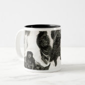 Fuegians, das geht, in Zapallos zu handeln Zweifarbige Tasse (Vorderseite Links)