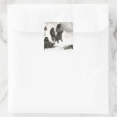 Fuegier handeln in Zapallos Quadratischer Aufkleber (Tasche)