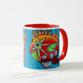 "Fuego" 11 oz Becher Tasse (VorderseiteRechts)