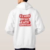 Fuel the Fire Within – Motivational Flame Design Hoodie (Rückseite)