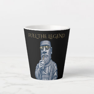 Fuel the Legend Vintage Art Latte Tasse