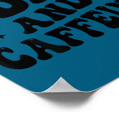 Fueled By Adhd And Caffeine Hyperactivity Adult Hu Poster (Ecke)