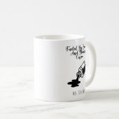 Fueled By Books And Strong Coffee Reader Life Kaffeetasse (VorderseiteRechts)