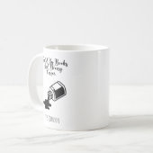 Fueled By Books And Strong Coffee Reader Life Kaffeetasse (Vorderseite Links)