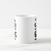 Fueled by Caffeine and Chaos Funny Coffee Lovers Kaffeetasse (Mittel)