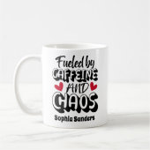 Fueled by Caffeine and Chaos Funny Coffee Lovers Kaffeetasse (Links)
